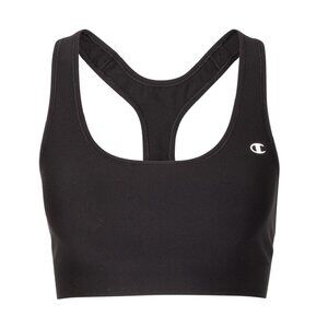 NEW Champion Racerback Crop Athlete Sport Bra Medium Impact Solid Reflective Top